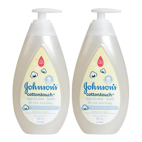 Combo 2 chai tắm gội dịu nhẹ như bông Johnson