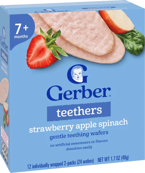 Bánh gạo Gerber vị Dâu Táo Cải bó xôi *giao ngẫu nhiên*