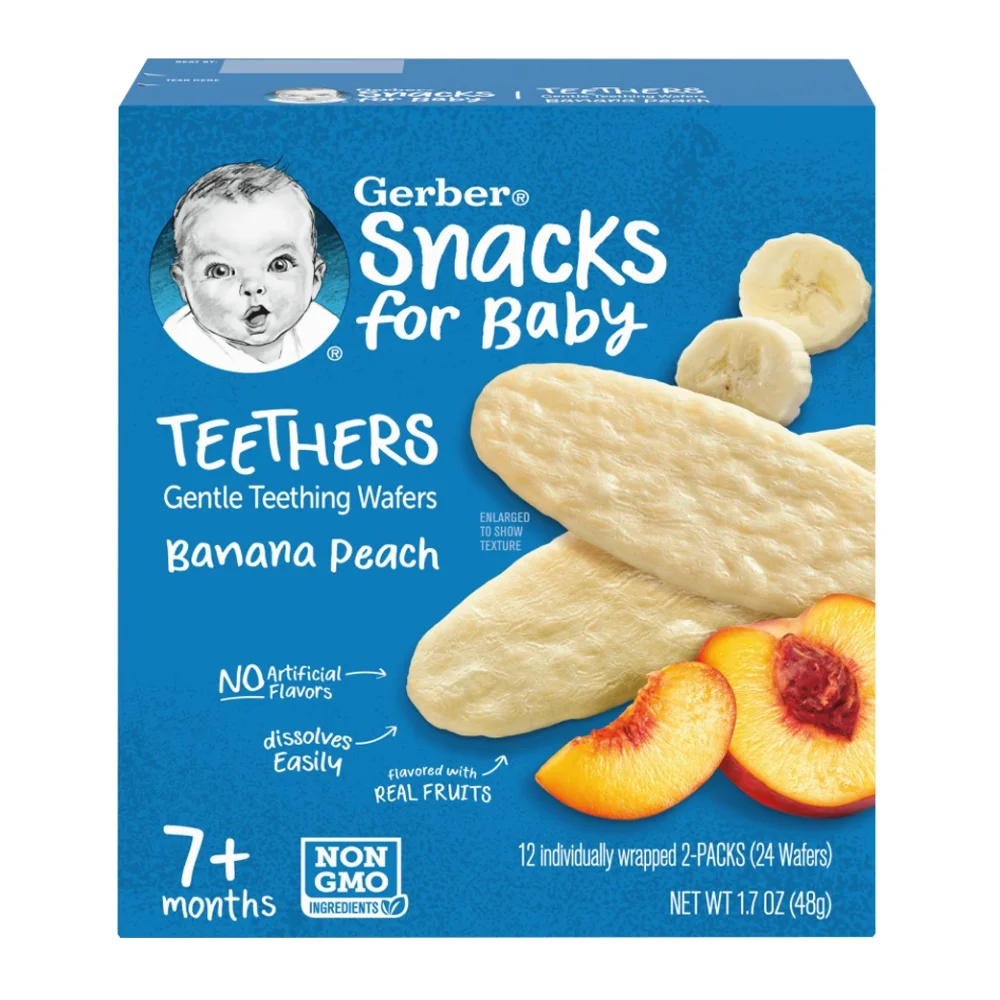 Bánh gạo Gerber vị chuối đào *giao ngẫu nhiên*