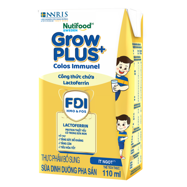 Combo 5 Thùng sữa GrowPLUS+ Colos Immunel, 4x110ml, 60 lốc (5 thùng 12 lốc hoặc 10 thùng 6 lốc)