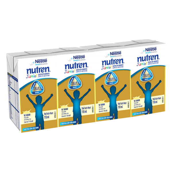 Combo 2 Thực phẩm dinh dưỡng y học Nutren Junior 110ml (1 -10 tuổi) (Lốc 4 hộp)