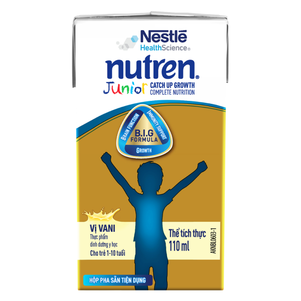 Combo 2 Thực phẩm dinh dưỡng y học Nutren Junior 110ml (1 -10 tuổi) (Lốc 4 hộp)