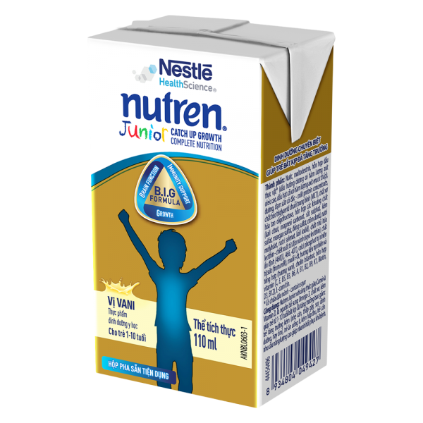 Combo 2 Thực phẩm dinh dưỡng y học Nutren Junior 110ml (1 -10 tuổi) (Lốc 4 hộp)