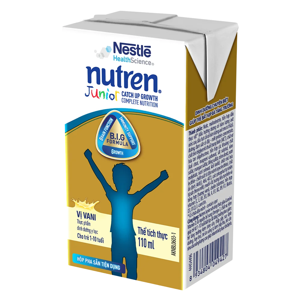 Thực phẩm dinh dưỡng y học Nutren Junior 110ml (1 -10 tuổi) (Lốc 4 hộp)