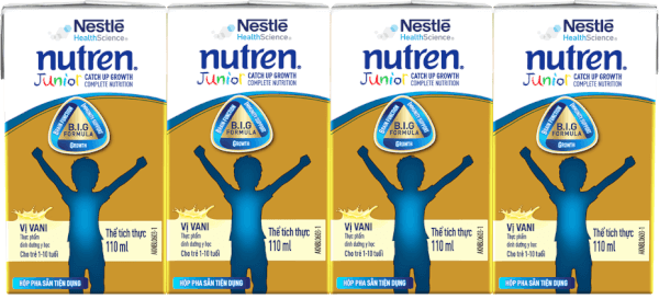 Thực phẩm dinh dưỡng y học Nutren Junior 110ml (1 -10 tuổi) (Lốc 4 hộp)