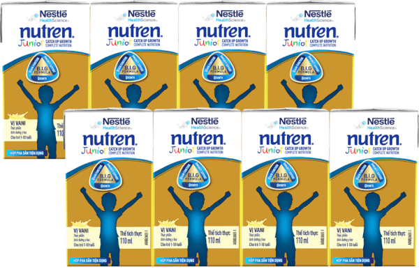 Combo 2 Thực phẩm dinh dưỡng y học Nutren Junior 110ml (1 -10 tuổi) (Lốc 4 hộp)