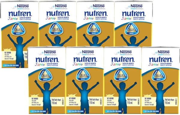 Combo 2 Thực phẩm dinh dưỡng y học Nutren Junior 110ml (1 -10 tuổi) (Lốc 4 hộp)
