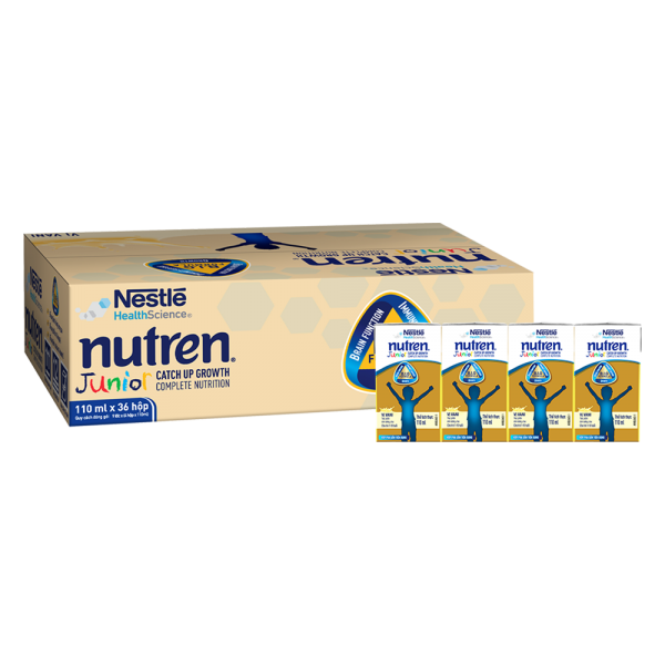 Thùng Thực phẩm dinh dưỡng y học Nutren Junior 110ml (1 -10 tuổi) (Lốc 4 hộp)