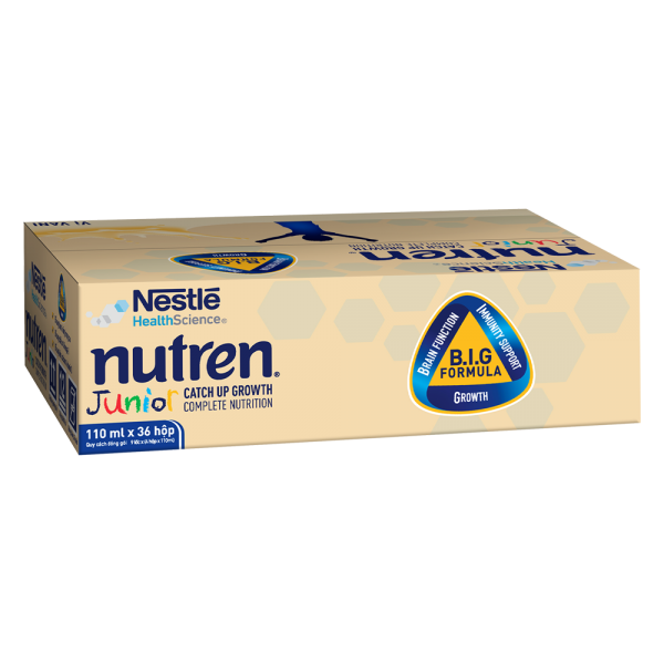 Thùng Thực phẩm dinh dưỡng y học Nutren Junior 110ml (1 -10 tuổi) (Lốc 4 hộp)