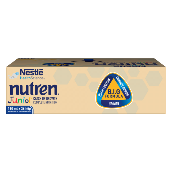 Thùng Thực phẩm dinh dưỡng y học Nutren Junior 110ml (1 -10 tuổi) (Lốc 4 hộp)