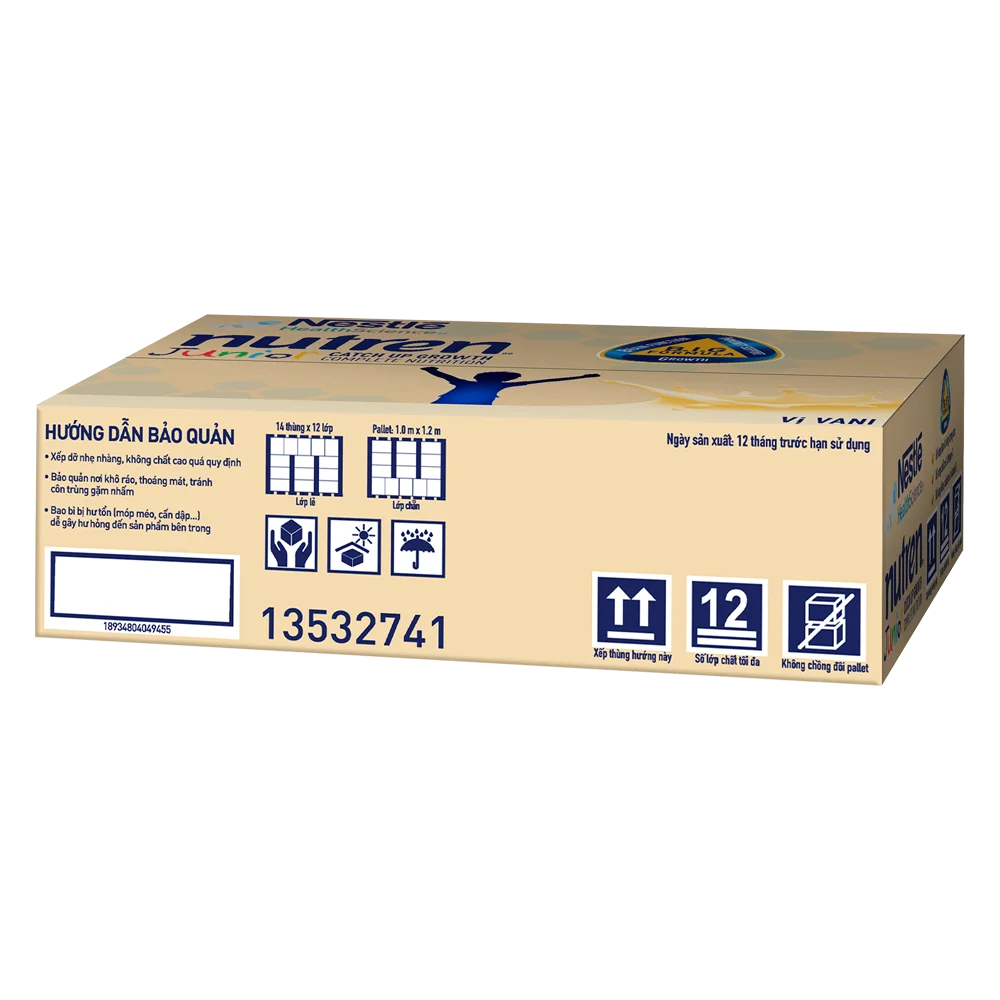 Thùng Thực phẩm dinh dưỡng y học Nutren Junior 110ml (1 -10 tuổi) (Lốc 4 hộp)