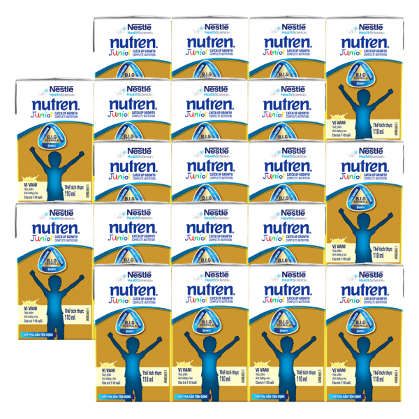 Combo 5 Thực phẩm dinh dưỡng y học Nutren Junior 110ml (1 -10 tuổi) (Lốc 4 hộp)