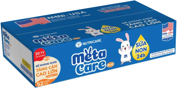 Thùng Sữa dinh dưỡng pha sẵn MetaCare Eco 110ml, Lốc 4 hộp (Từ 1 tuổi)