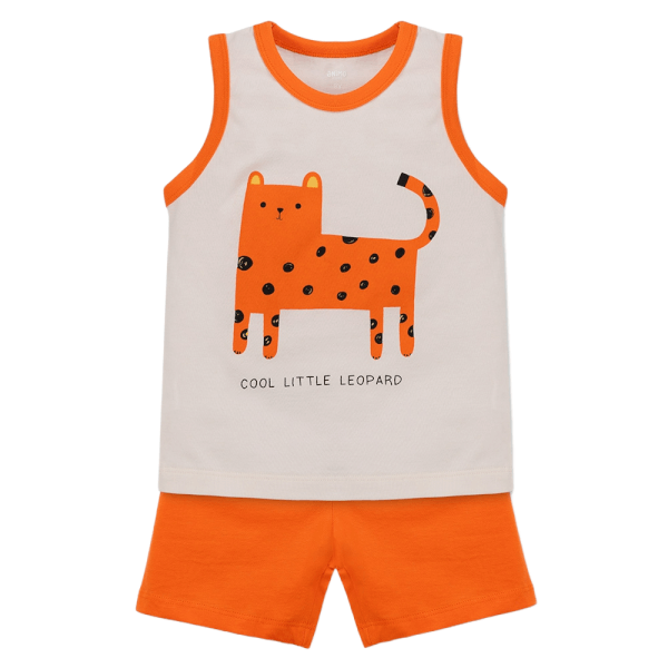 Bộ bé trai áo sát nách quần ngắn Animo easy (1-4Y) HN0525043