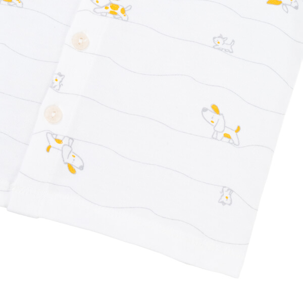 Set 2 Bộ kháng khuẩn Modal ngắn Animo VD0725006 (0-24M, Xám-trắng, NN06)