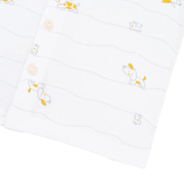 Set 2 Bộ kháng khuẩn Modal ngắn Animo VD0725006 (0-24M, Xám-trắng, NN06)