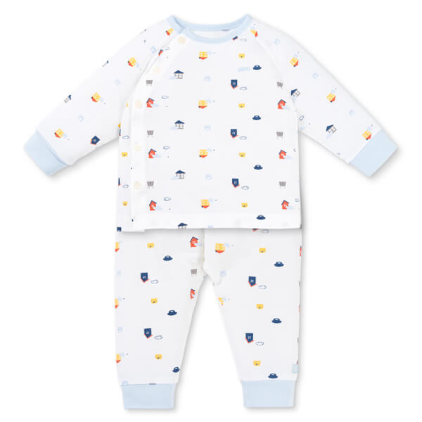 Set 2 Bộ kháng khuẩn Modal dài Animo BMC0925005 (0-24M, Biển-trắng, NN06)