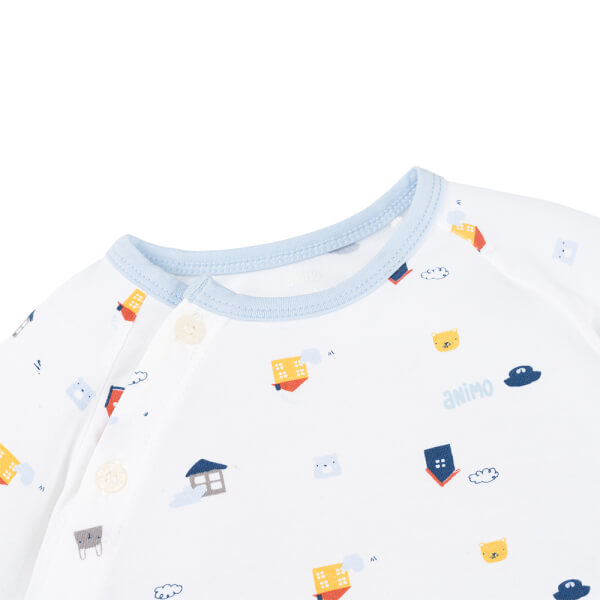 Set 2 Bộ kháng khuẩn Modal dài Animo BMC0925005 (0-24M, Biển-trắng, NN06)