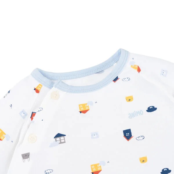 Set 2 Bộ kháng khuẩn Modal dài Animo BMC0925005 (0-24M, Biển-trắng, NN06)