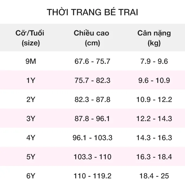 Bộ bé trai dài Animo Easy HN0925056 (1Y,Trắng-dương, TT04)