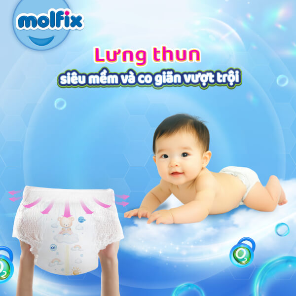 Molfix tã quần Oxygen size XXL 56 Ultra