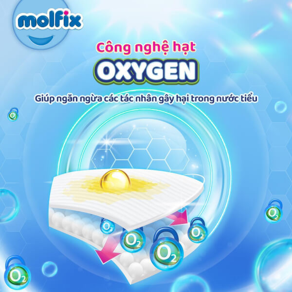 Molfix tã dán Oxygen size S 80 Jumbo