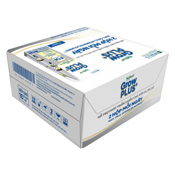 Combo 3 Thùng Sữa dinh dưỡng pha sẵn GrowPLUS+ (Bạc) 180ml, lốc 4 hộp (Từ 1 tuổi)