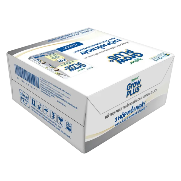 Combo 3 Thùng Sữa dinh dưỡng pha sẵn GrowPLUS+ (Bạc) 110ml, lốc 4 hộp (Từ 1 tuổi)
