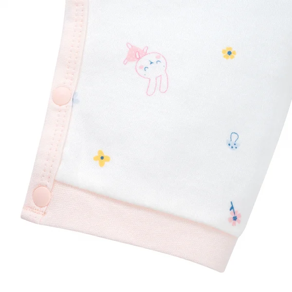 Bodysuit đông vải mỏng Animo MN0925026_M9551 (0-12M,Hồng)