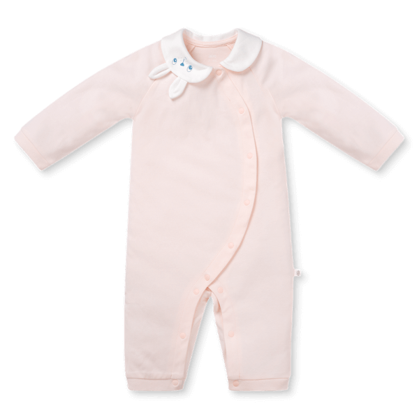 Bodysuit đông vải mỏng Animo MN0925024_M9549 (0-12M,Hồng)