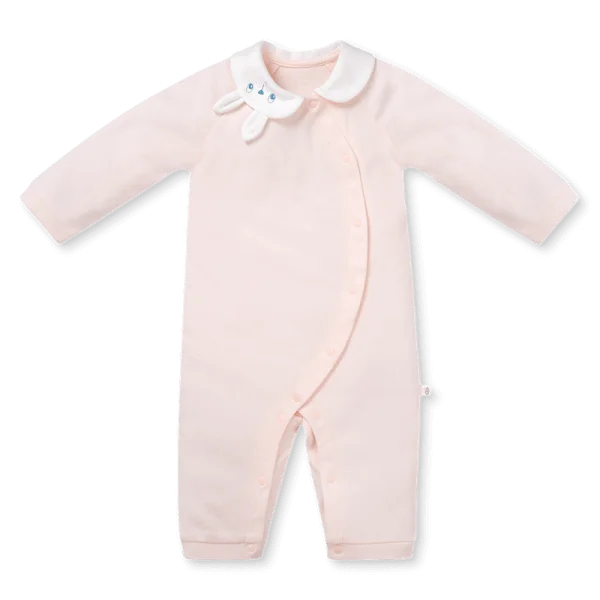 Bodysuit đông vải mỏng Animo MN0925024_M9549 (0-12M,Hồng)