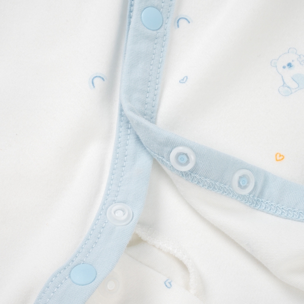 Bodysuit đông vải mỏng Animo MN0925023_M9548 (0-12M,Xanh)