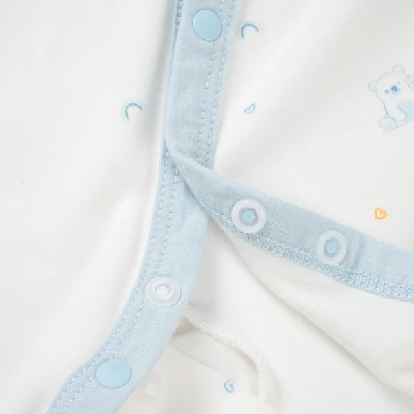 Bodysuit đông vải mỏng Animo MN0925023_M9548 (0-12M,Xanh)