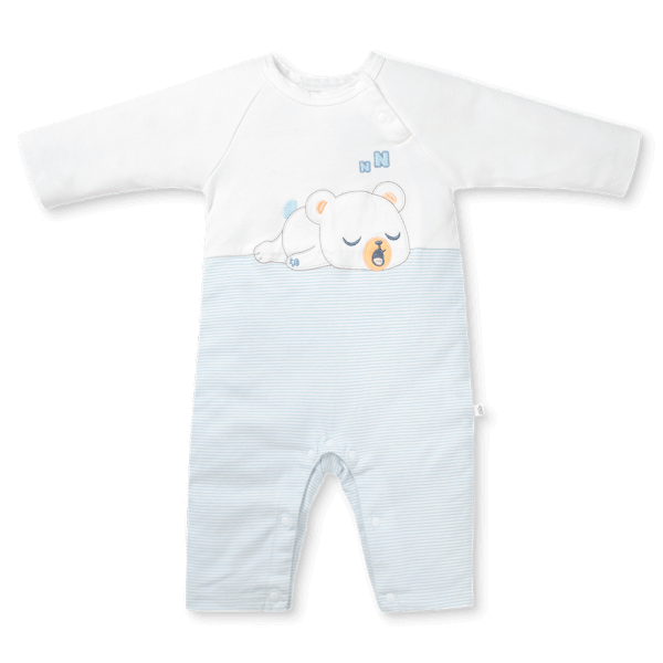 Bodysuit đông vải mỏng Animo MN0925022_M9547 (0-12M,Xanh)