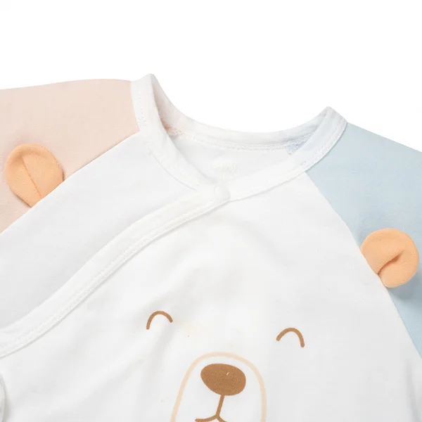 Bodysuit đông vải mỏng Animo MN0925020_M9545 (0-12M,Xanh)