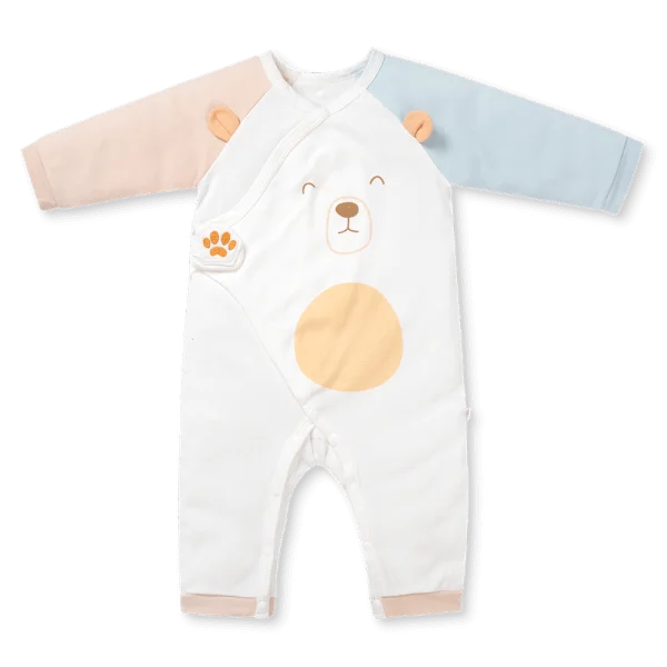 Bodysuit đông vải mỏng Animo MN0925020_M9545 (0-12M,Xanh)