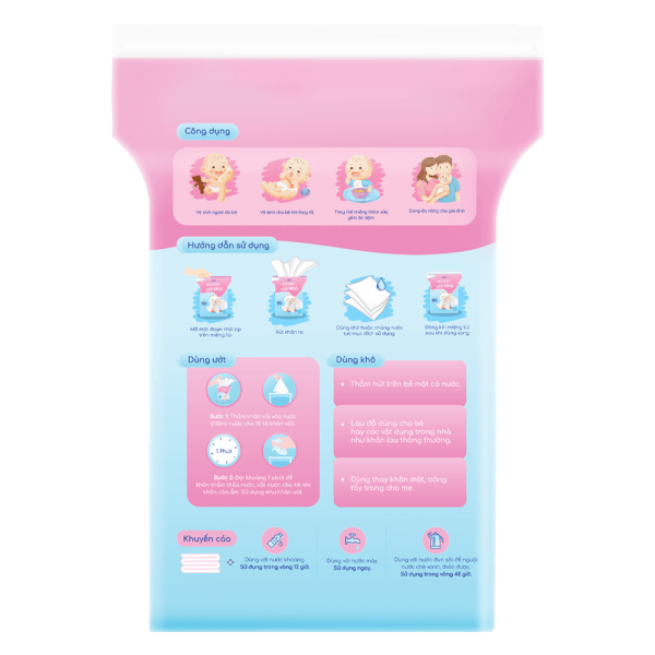 Khăn vải khô đa năng Animo (240 tờ)