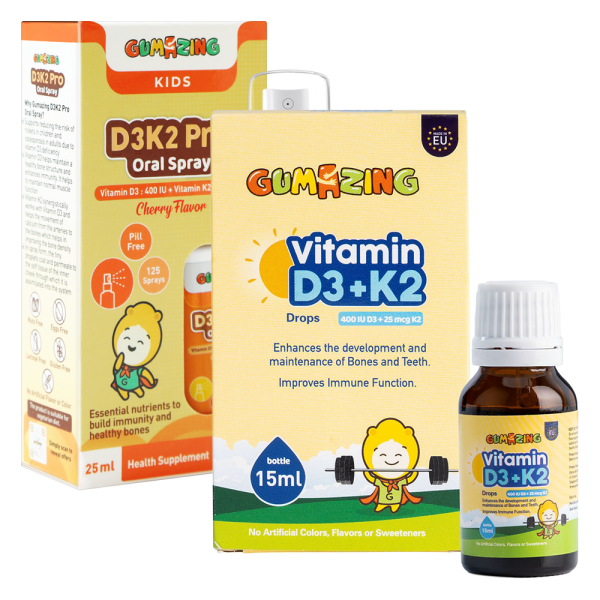 Giảm 100K cho đơn TPCN Gumazing Vitamin D3K2 Drops/Spray từ 249K