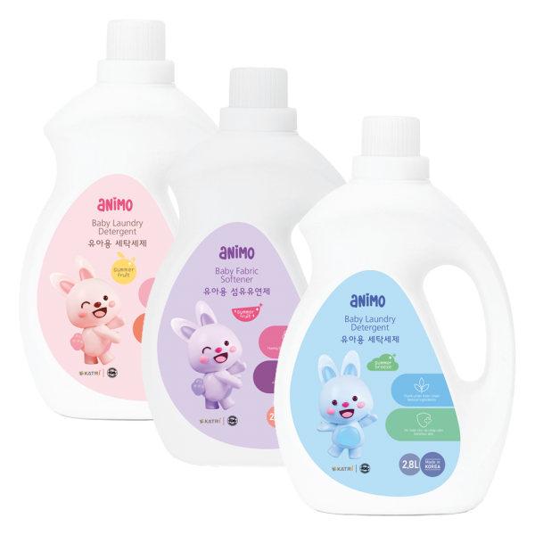 Giảm 40K cho đơn Nước giặt/Nước xả Animo chai 2.8L từ 159K