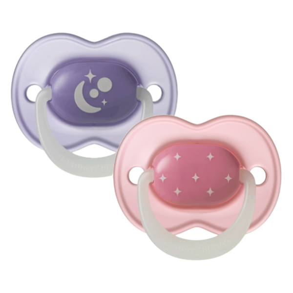 Ty Ngậm Dạ Quang Cho Bé Tommee Tippee Night Glow 6-18 Tháng (Vỉ Đôi) (Giao mẫu ngẫu nhiên)