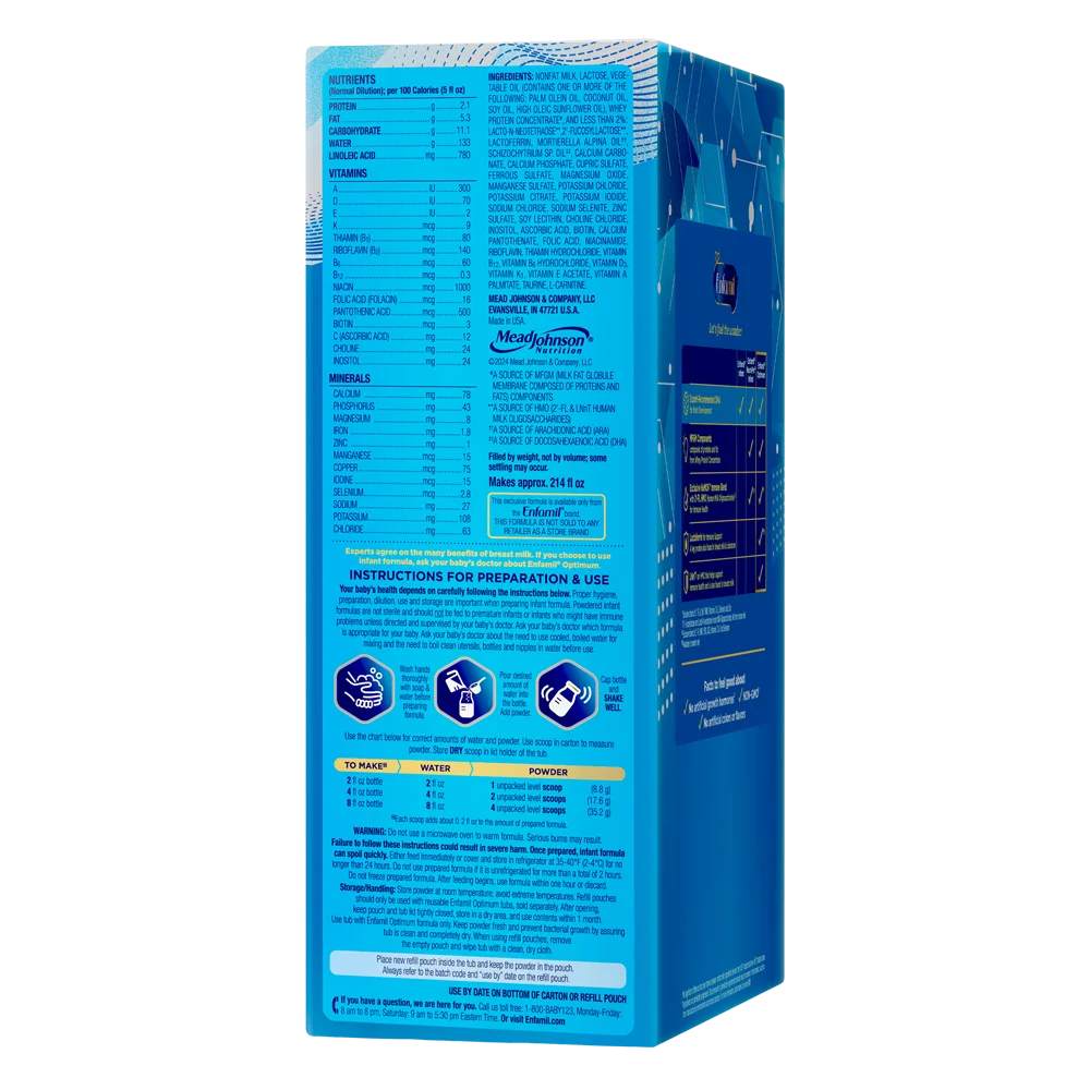 Sản phẩm dinh dưỡng công thức Enfamil Enspire Optimum, 850g (hộp giấy)