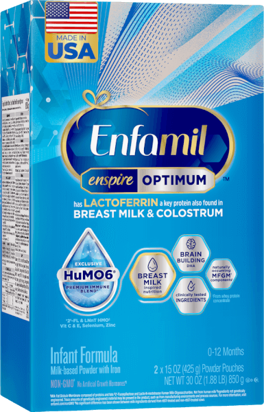 Sản phẩm dinh dưỡng công thức Enfamil Enspire Optimum, 850g (hộp giấy)