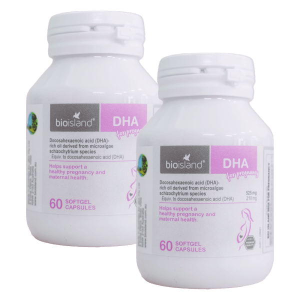 Combo 2 Thực phẩm bảo vệ sức khỏe BioIsland DHA For Pregnancy