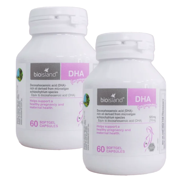 Combo 2 Thực phẩm bảo vệ sức khỏe BioIsland DHA For Pregnancy