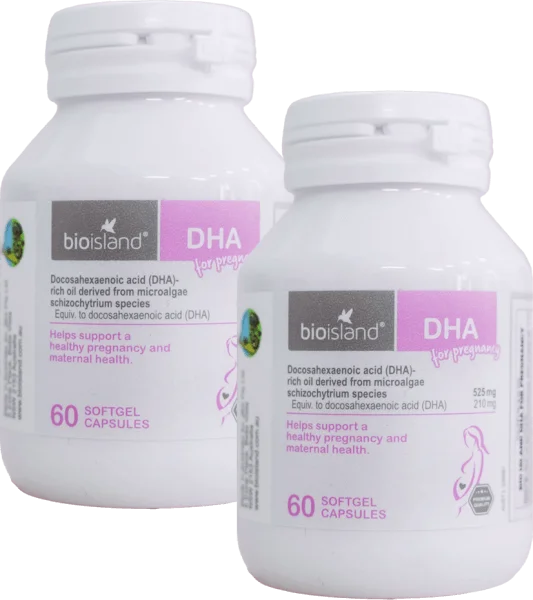 Combo 2 Thực phẩm bảo vệ sức khỏe BioIsland DHA For Pregnancy
