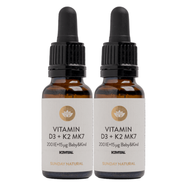 Combo 2 Thực phẩm bảo vệ sức khỏe Vitamin D3 K2 MK7 Sunday Natural