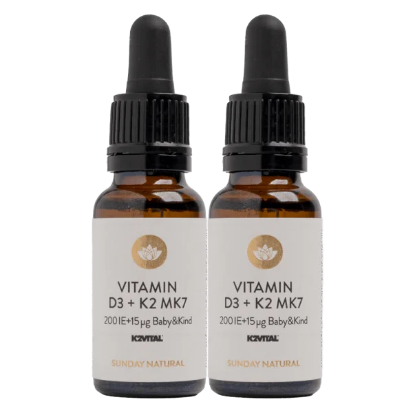 Combo 2 Thực phẩm bảo vệ sức khỏe Vitamin D3 K2 MK7 Sunday Natural