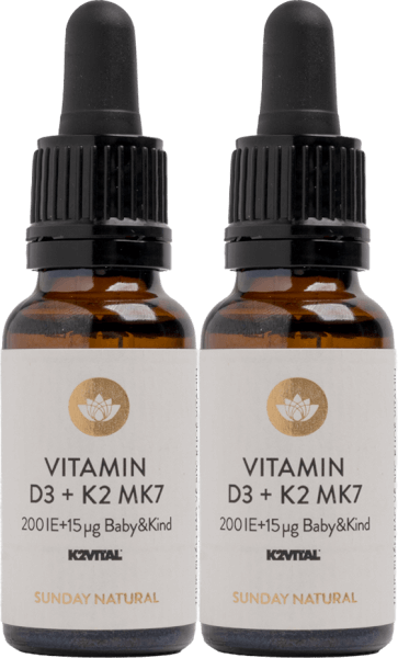Combo 2 Thực phẩm bảo vệ sức khỏe Vitamin D3 K2 MK7 Sunday Natural