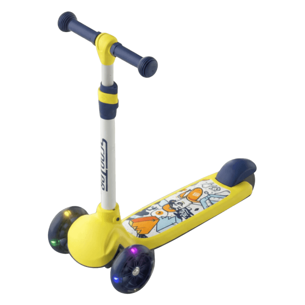 Xe scooter 3 bánh có đèn Animo 806T C508 (Vàng)