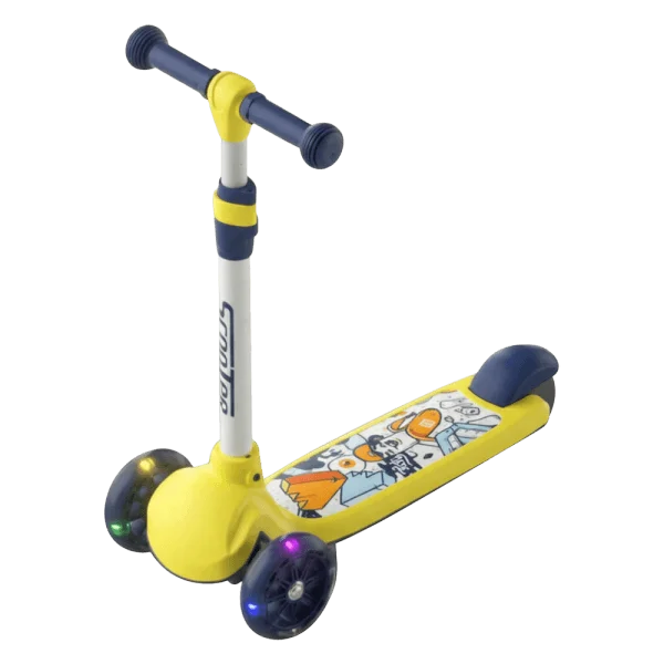 Xe scooter 3 bánh có đèn  Animo 806T C508 (Vàng)